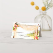 Unter der Hochzeit von Chuppah Platzkarte (Vorderseite)