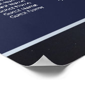 Unter der Hochzeitstabelle der Sterne Poster (Ecke)