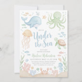 Unter der Kinderdusche des Meeres Einladung (Vorderseite)