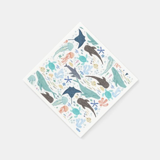 Unter der Kinderdusche des Meeres Serviette (Ecke)