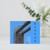 Unter der London Bridge Postkarte (Stehend Vorderseite)