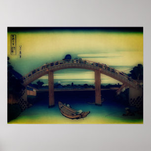 Unter der Mannen-Brücke in Fukagawa Poster