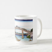 Unter der Mannenbrücke in Fukagawa Kaffeetasse (VorderseiteRechts)