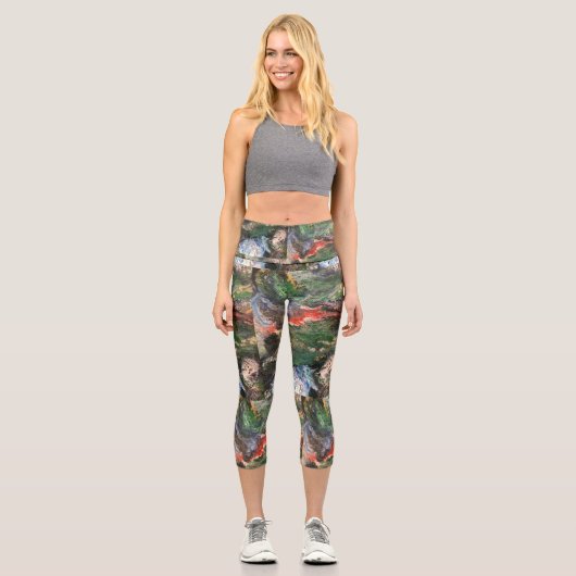 Unter der Märchenserie "Sea Fairy" in grün Capri Leggings (Vorderseite)