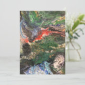 Unter der Märchenserie "Sea Fairy" in grün Einladung (Stehend Vorderseite)