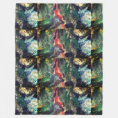 Unter der Märchenserie "Sea Fairy" in grün Fleecedecke (Vorderseite)