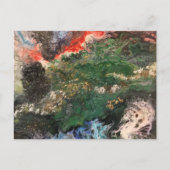 Unter der Märchenserie "Sea Fairy" in grün Postkarte (Vorderseite)