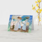 Unter der Markise Joaquín Sorolla Karte (Gelbe Blume)