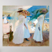 Unter der Markise Joaquín Sorolla Poster (Vorne)