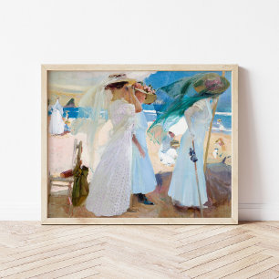 Unter der Markise, Zarauz   Joaquín Sorolla Poster