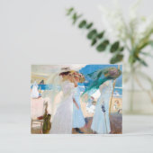 Unter der Markise, Zarauz | Joaquín Sorolla Postkarte (Stehend Vorderseite)