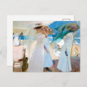 Unter der Markise, Zarauz | Joaquín Sorolla Postkarte (Vorne/Hinten)