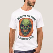 Unter der Maske - Halloween-T - Shirt (Vorderseite)