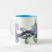 Unter der Meeresballon-Tasse Zweifarbige Tasse (Vorderseite Links)