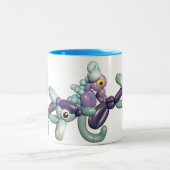 Unter der Meeresballon-Tasse Zweifarbige Tasse (Mittel)