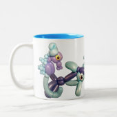 Unter der Meeresballon-Tasse Zweifarbige Tasse (Links)