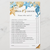 Unter der Meeresbrücke oder im Groom-Brautparty (Vorderseite)