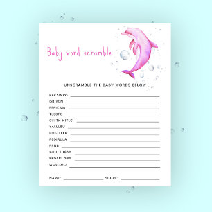 Unter der Meeresdusche - Baby Word Scramble