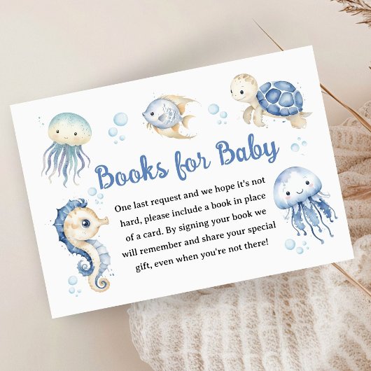 Unter der Meeresdusche Boy Books für Baby Begleitkarte