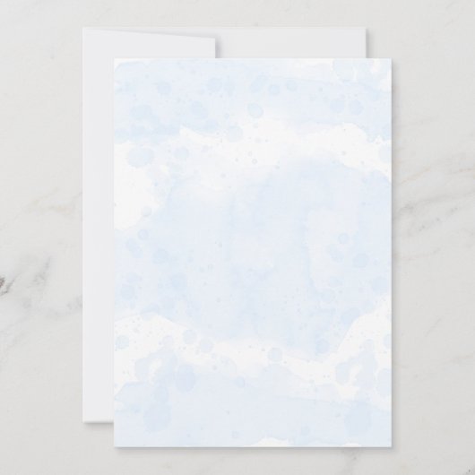 Unter der Meeresdusche Dankeskarte (Rückseite)