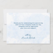 Unter der Meeresdusche Dankeskarte (Rückseite)