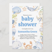 Unter der Meeresdusche Einladung (Vorne/Hinten)