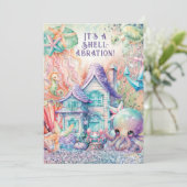 Unter der Meeresdusche Einladung (Stehend Vorderseite)