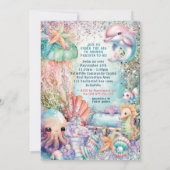 Unter der Meeresdusche Einladung (Rückseite)