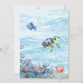 Unter der Meeresdusche Einladung (Rückseite)