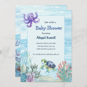 Unter der Meeresdusche Einladung (Vorne/Hinten)