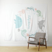 Unter der Meeresdusche Einladung Wandteppich (Beispiel (Horizontal))