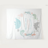 Unter der Meeresdusche Einladung Wandteppich (Vorderseite (Horizontal))