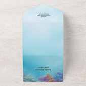 Unter der Meeresdusche Junge der Meerestiere All In One Einladung (Außenbereich)