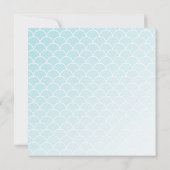 Unter der Meeresdusche mit der Post Einladung (Rückseite)