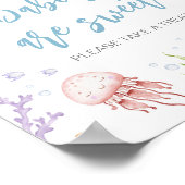 Unter der Meeresdusche sind Babys süß Poster (Ecke)