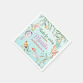 Unter der Meeresfarbe Geburtstag Serviette (Ecke)