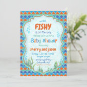 Unter der Meeresfischdusche Einladung (Stehend Vorderseite)