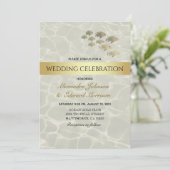 Unter der Meereshochzeit Einladung (Stehend Vorderseite)