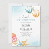 Unter der Meereskugel Kinder gemeinsame Einladung  (Vorderseite)