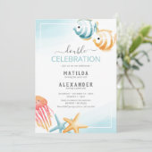 Unter der Meereskugel Kinder gemeinsame Einladung (Stehend Vorderseite)