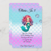 UNTER DER MEERESMÄRKTEN GEBURTSTAGSUMFRIST EINLADUNG (Vorne/Hinten)