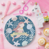 Unter der Meeresmeergruppe Marine Blue Birthday Pappteller (Party)