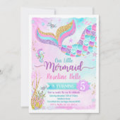 Unter der Meeresmeermedaille zum Geburtstag Einladung (Vorderseite)
