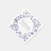 Unter der Meeresmeermedaille zum Geburtstag Serviette (Ecke)