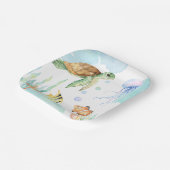 Unter der Meerespapierplatte Pappteller (Gewinkelt)