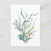 Unter der Meeresqualle Baby Dusche Danke Karte (Rückseite)