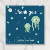 unter der Meeresqualle Neutral Danke Geschenkanhänger (Vorderseite)