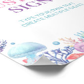 Unter der Meeresschildkröte Geburtsdatum benutzerd Poster (Ecke)