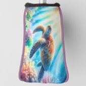 Unter der Meeresschildkröte Golf Headcover (Rotieren 90)