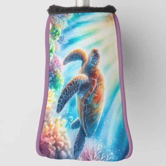 Unter der Meeresschildkröte Golf Headcover (Rotieren 90)